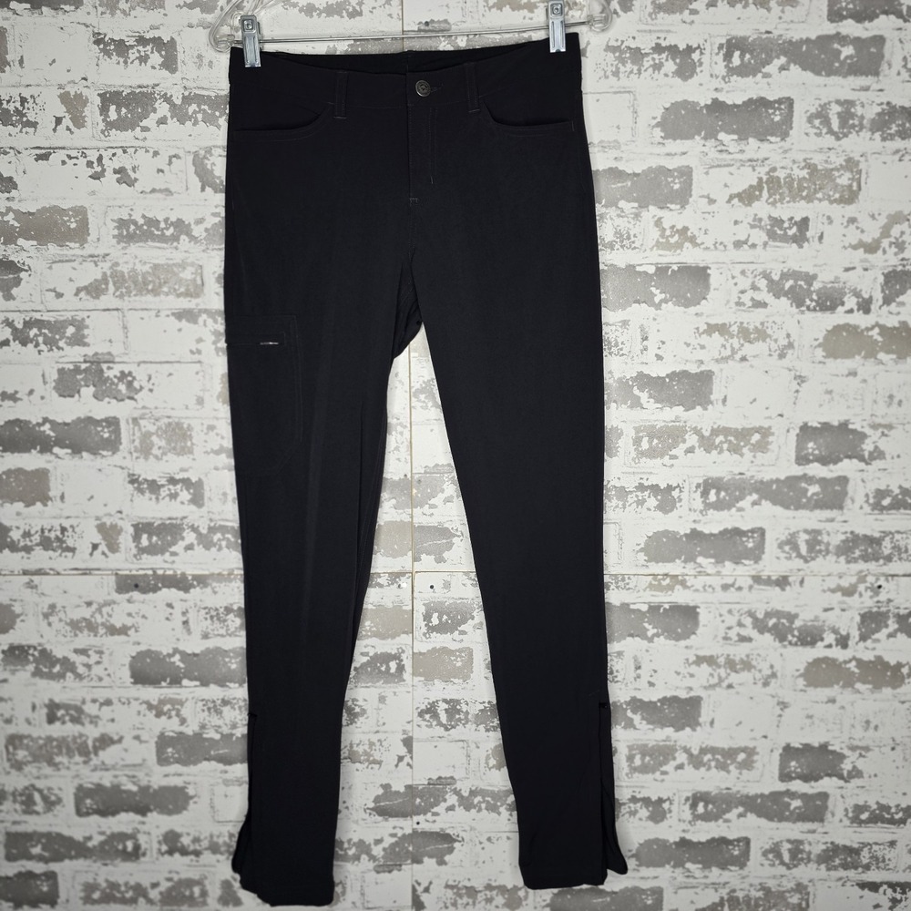 Patagonia Pants Womens Size 2 Skyline Traveler Black Slim Fit Technical Hiking